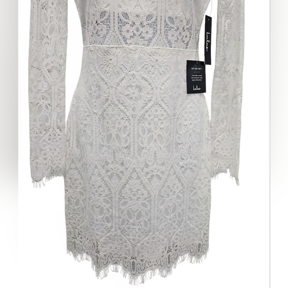LULUS Appetite for Seduction Lace White Dress Size Small Wedding Boho New NWT - Picture 5 of 16